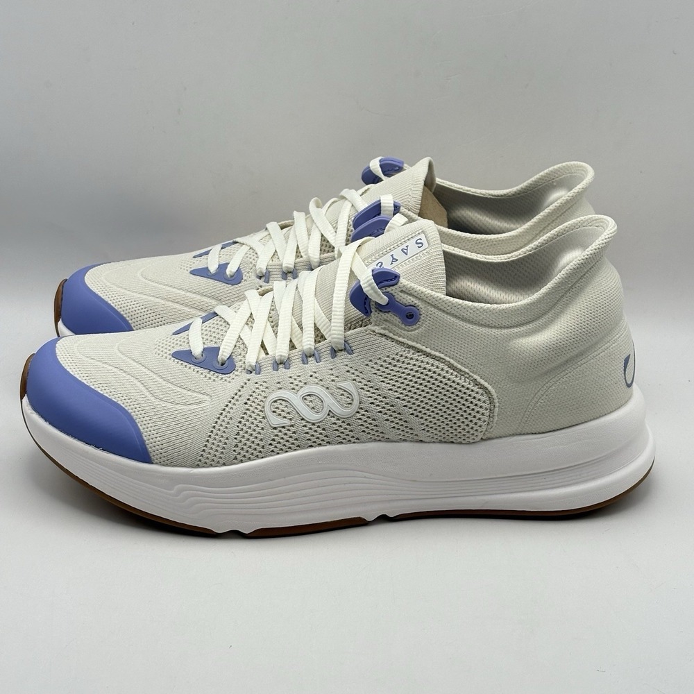 Saysh Women's Felix Runner Athletic Shoes White Lavender Comfort Lace Up Size 11